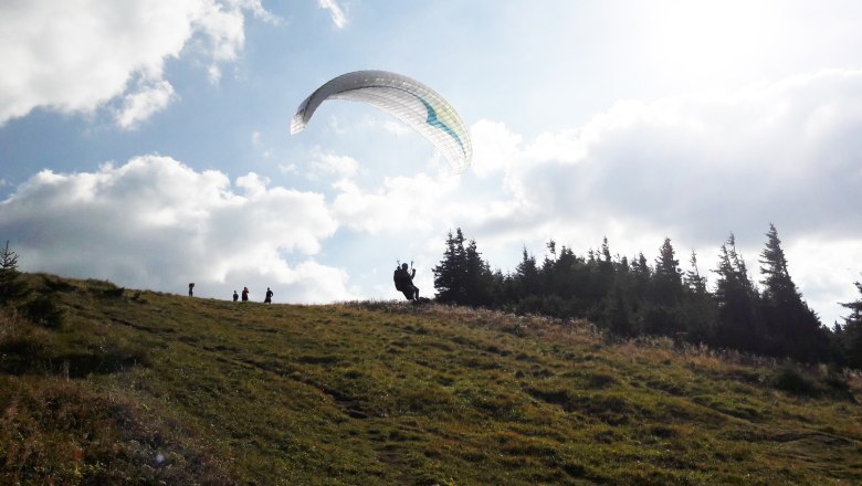 Paragliding on the &Ouml;tscher, &copy; Karas