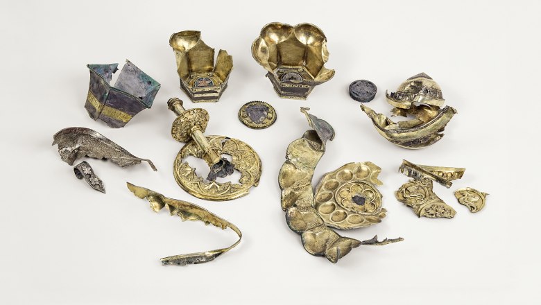 Finds ensemble with various objects from the treasure trove, &copy; Landessammlungen Nieder&ouml;sterreich, UF-22958