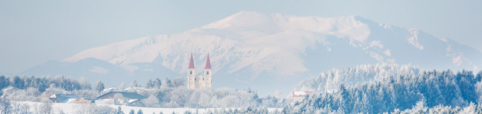 Pútnický kostol Maria Schnee v zime, © Wiener Alpen/Franz Zwickl