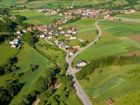 Blick &uuml;ber Trandorf und den Gro&szlig;en Berg, &copy; Markus Haslinger