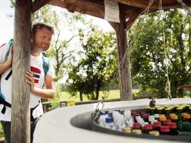 Ciderov&aacute; font&aacute;na Weinburg, &copy; weinfranz.at