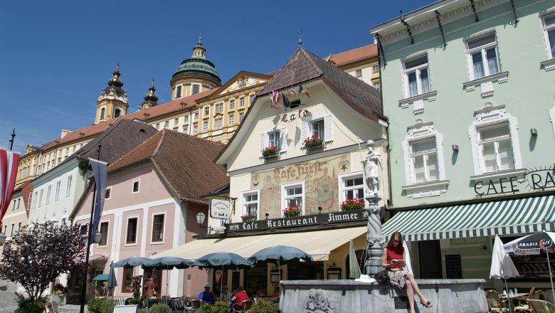 Fontána sv. Kolomana v Melku, © Donau Niederösterreich/ Steve Haider