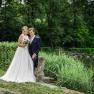 Bridal couple at the pond, © david-ertl