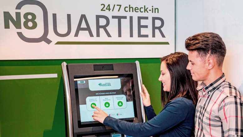 Practical check-in in the N8 Quarter, &copy; Alexander Kaufmann MP Media GmbH