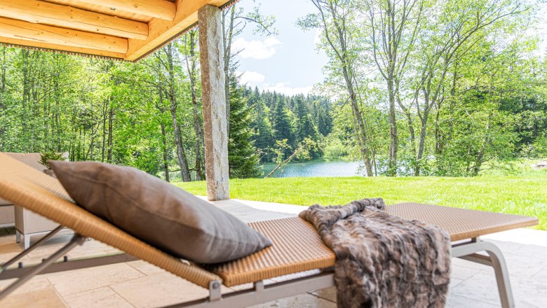 Chill out na terase, © Ferienhaus am See