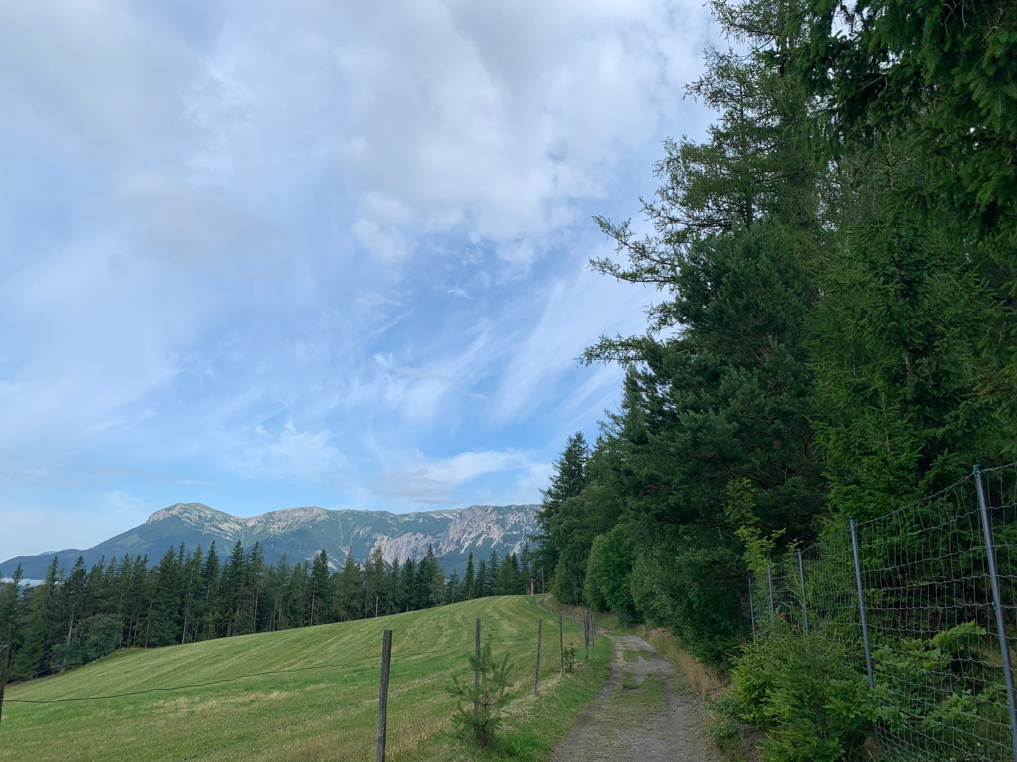 Turistický chodník na Speckbacherhütte