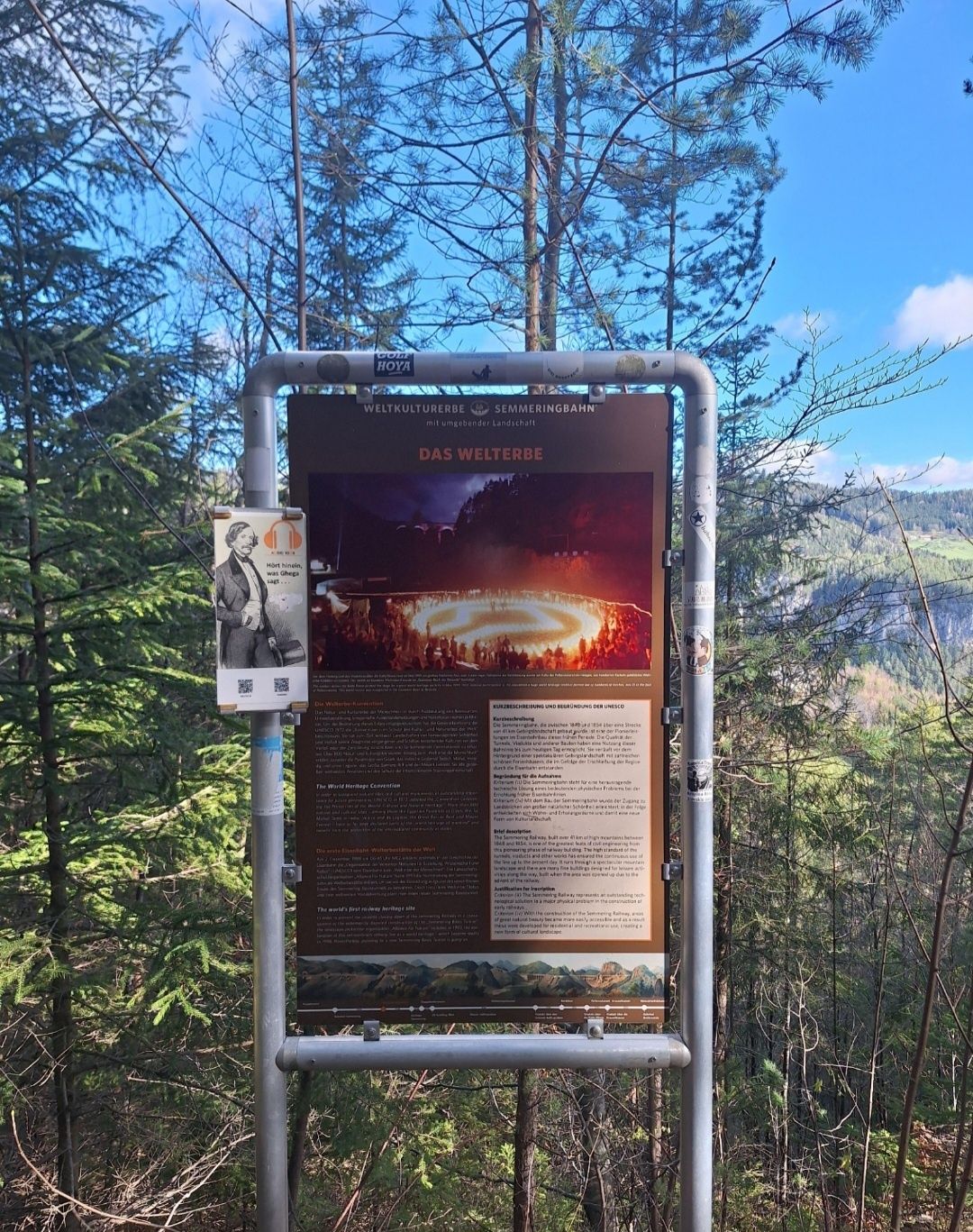 Informačné tabule a audio sprievodca na železničnej turistickej trase