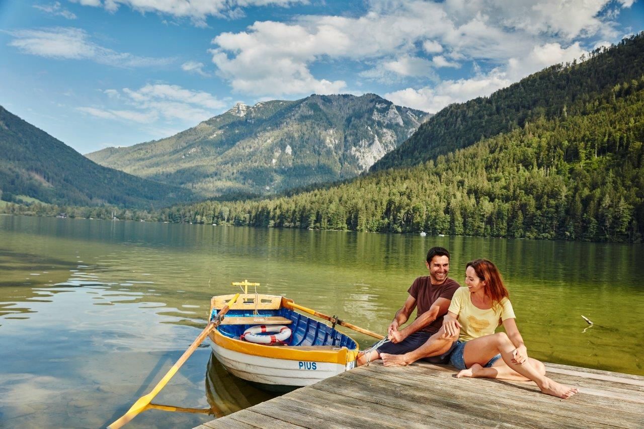 Člnkovanie na jazere Lunzer See 