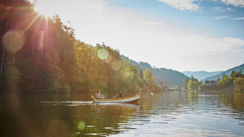 Člnkovanie na jazere Lunzer See, © Niederösterreich Werbung/Michael Liebert