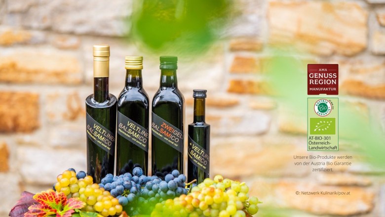 Products with the organic logo of Balsamico-Manufaktur MayerMayer, &copy; Mayer+Mayer Balsamico Manufaktur