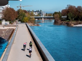 Radfahren entlang der Traisen in St. Pölten, © Josef Bollwein