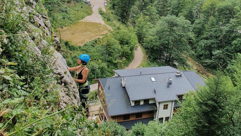 Climbing yoga camp in the H&ouml;llental valley, &copy; Raufgeklettert - Petra Weisz