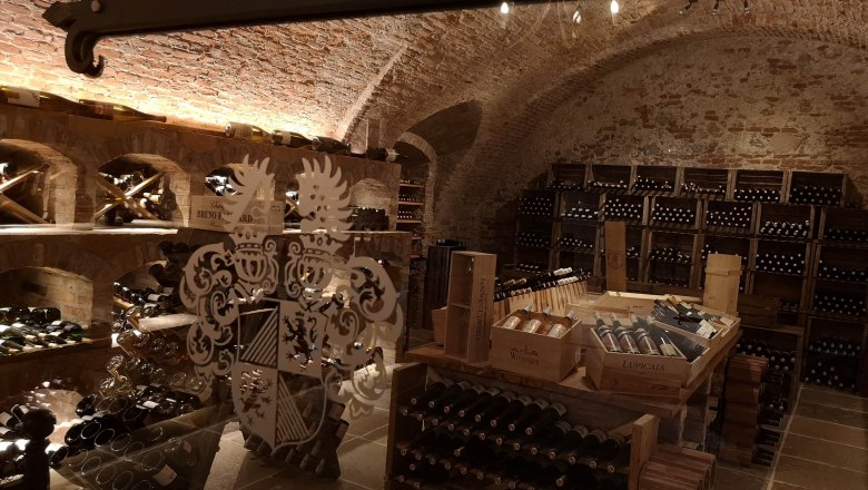 Wine cellar in Dürnstein Castle, © Johannes Christian Thiery