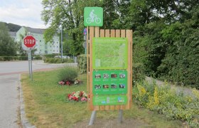 Markt Piesting bike start board, &copy; &copy;Wiener Alpen