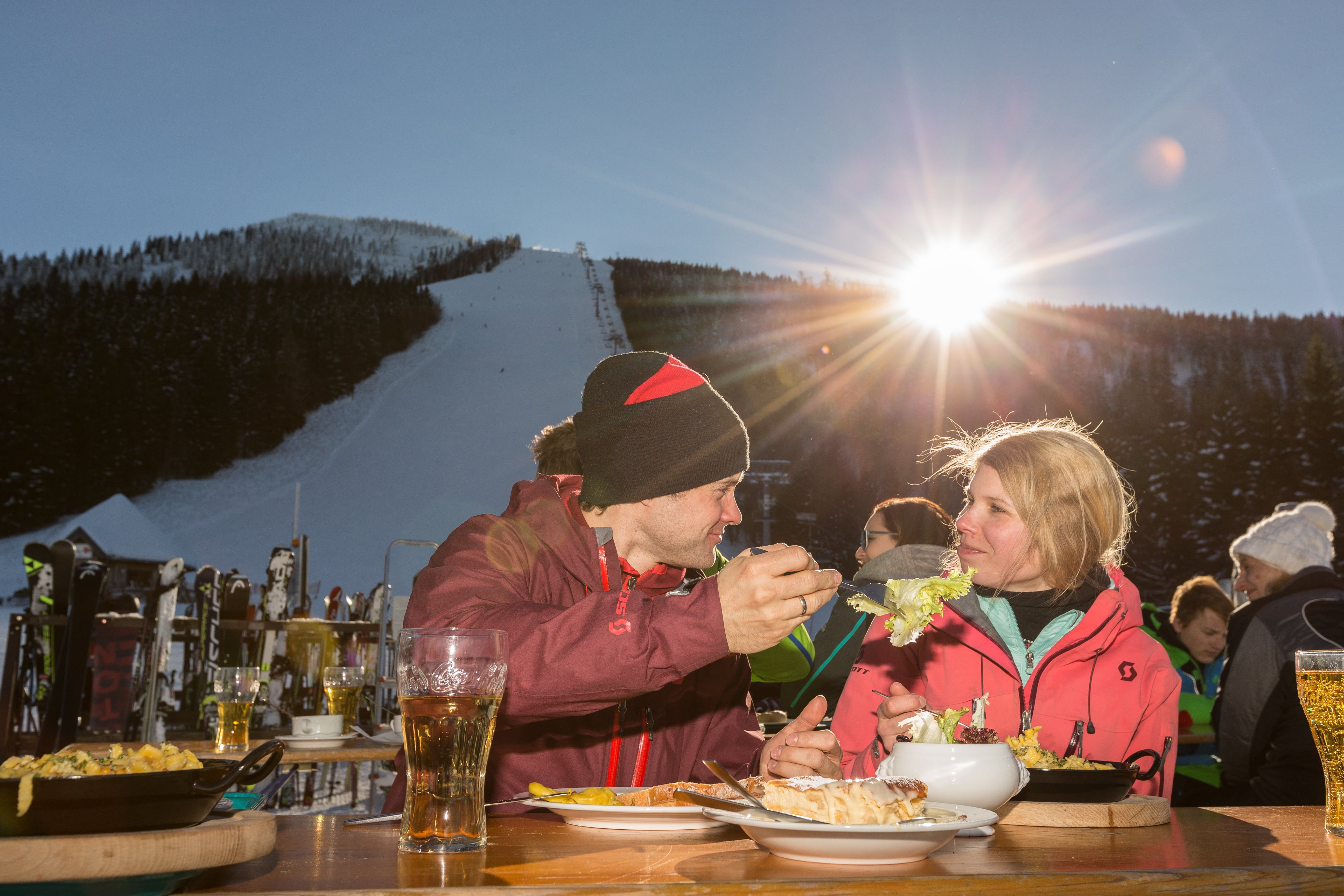 Gastronómia na chate Eibenhütte