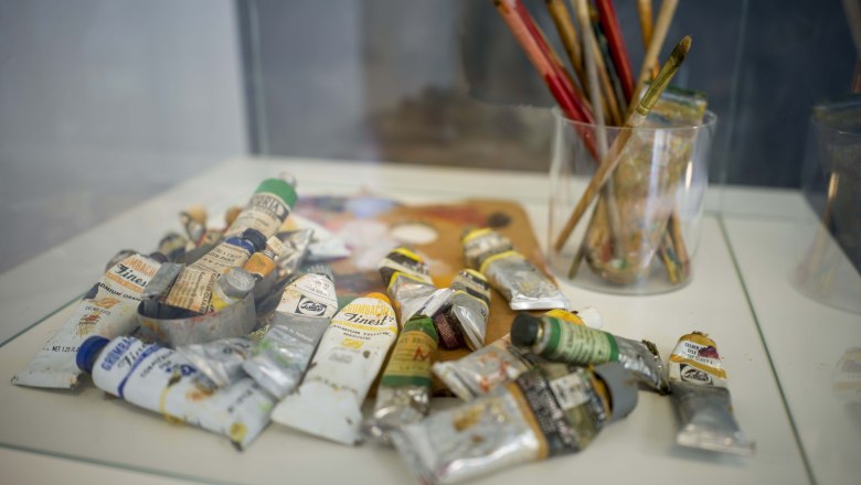Painting utensils Oskar Kokoschka House, © Robert Herbst