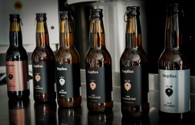 Hopfius beer range, &copy; Hopfius