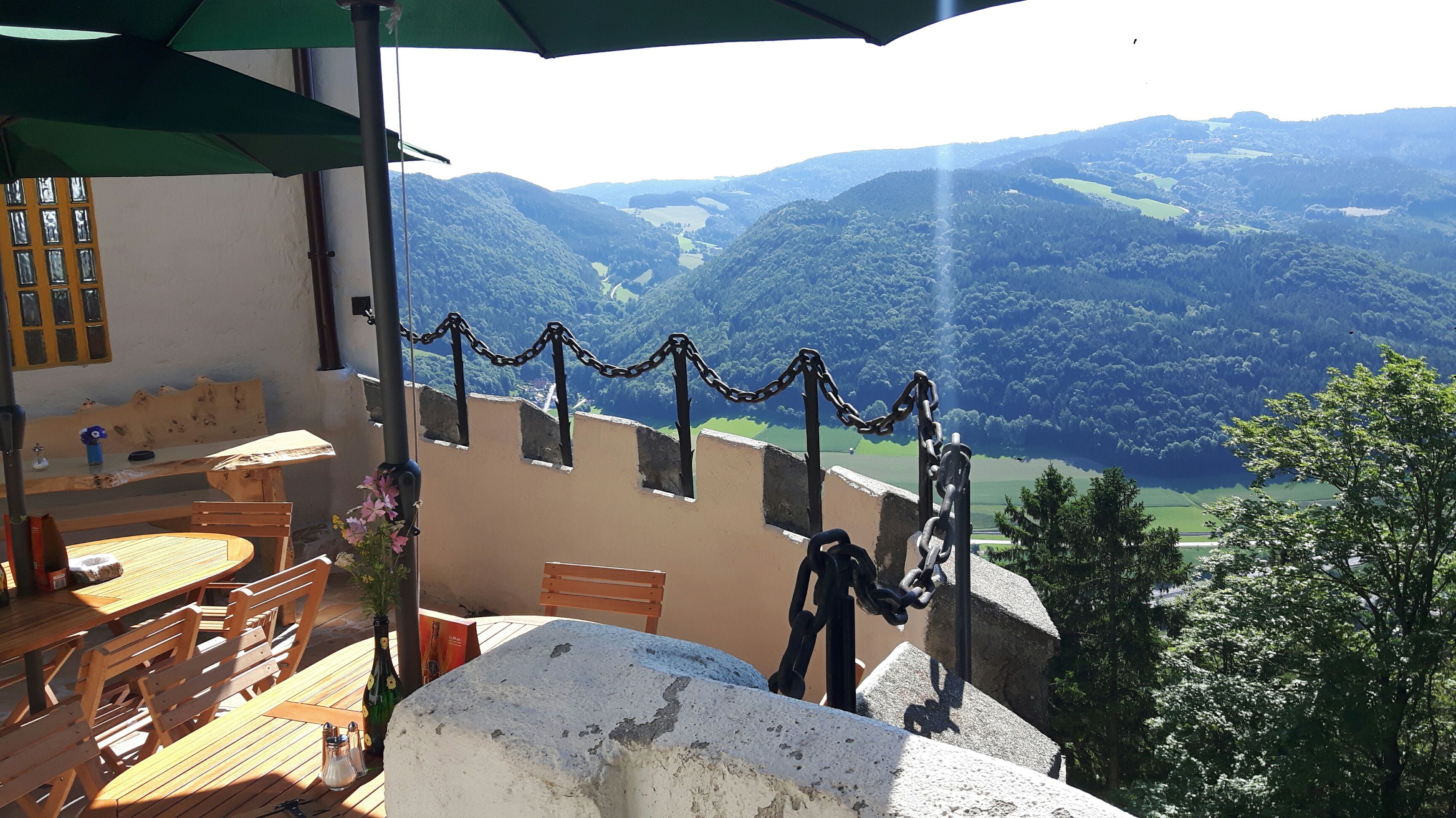 Herrlicher Ausblick von der Terrasse