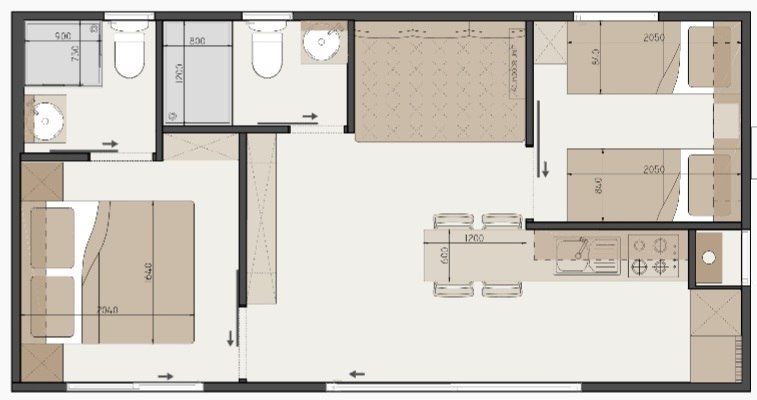 Floor plan Johannesbachklamm Chalet, &copy; Johannesbachklamm Chalet