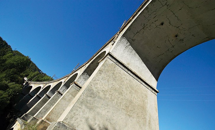 V minulosti sa k Jadranu cestovalo cez pôsobivý viadukt na Semmeringu., © Franz Zwickl