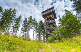 Vyhliadkov&aacute; veža na tematickom chodn&iacute;ku Workshop, Forest & Water