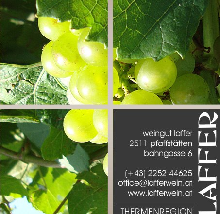 Grape and contact details, &copy; weingut-laffer.at