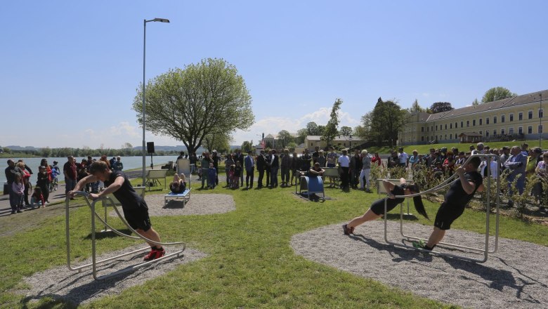 Opening ceremony for the Ybbs exercise park, &copy; Stadtgemeinde Ybbs an der Donau