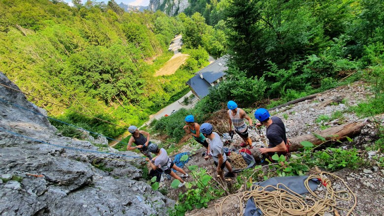 Climbing yoga camp in the H&ouml;llental valley, &copy; Raufgeklettert - Petra Weisz