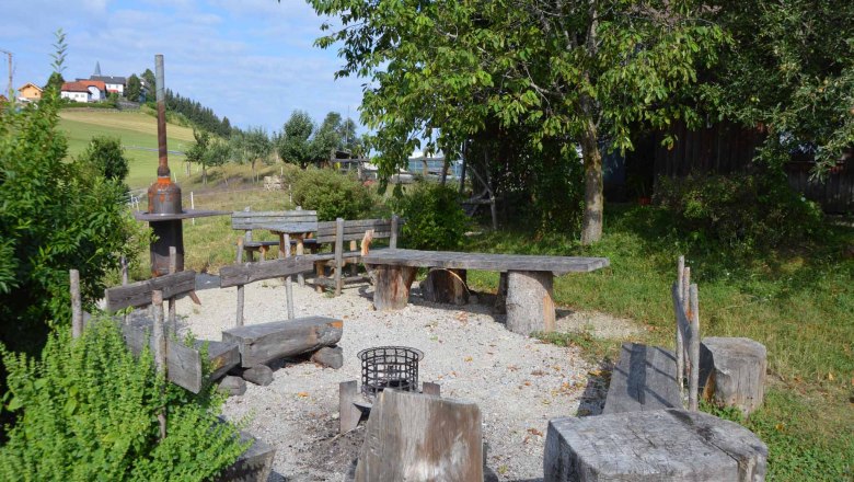 Campfire site, &copy; Gottfried & Rosina Wagner
