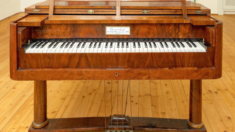 Klavír z roku 1820, Beethovenov dom v Badene, © Thomas Magyar