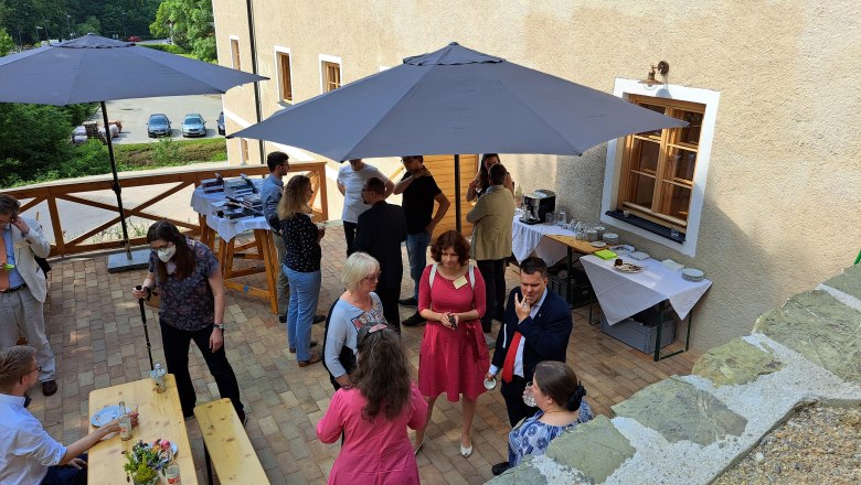 Ide&aacute;lne na prest&aacute;vky na k&aacute;vu: terasa, &copy; Mariazell im Wienerwald