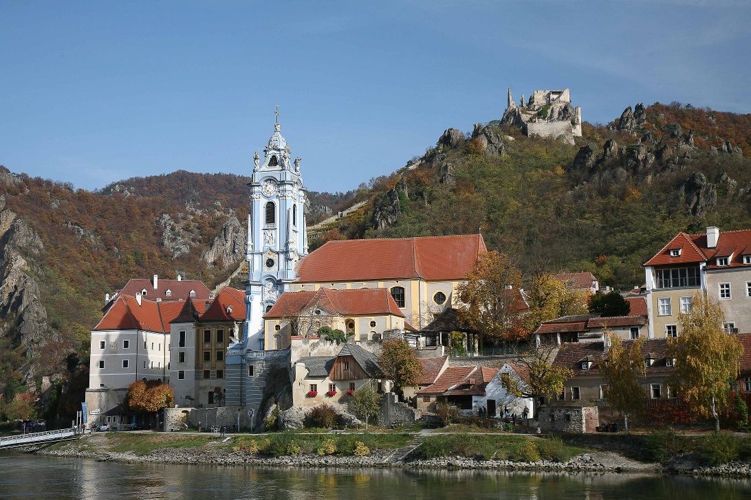 Dürnstein z vody