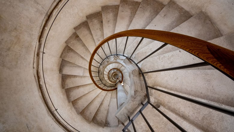 Snail staircase in Orth Castle, © Christian Horak
