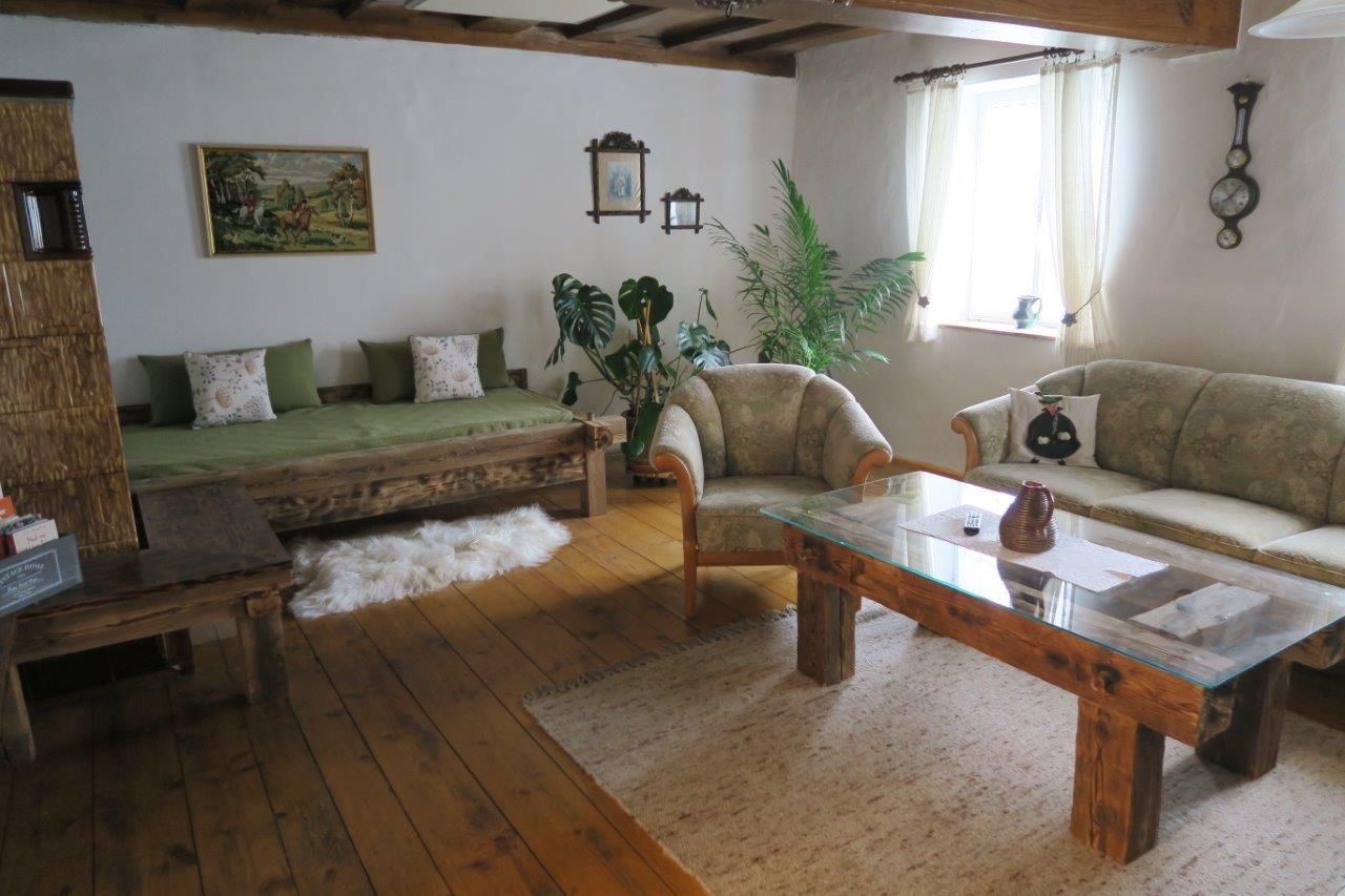 Dovolenkový dom Dörrmühle- Obývacia izba na prízemí