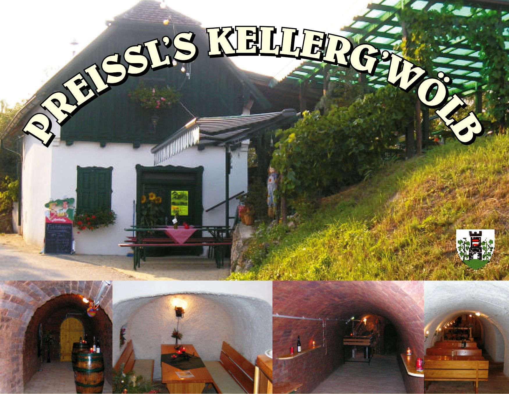 Pohľad na exteriér a interiér Preisslovho domu Kellerg'wölb.