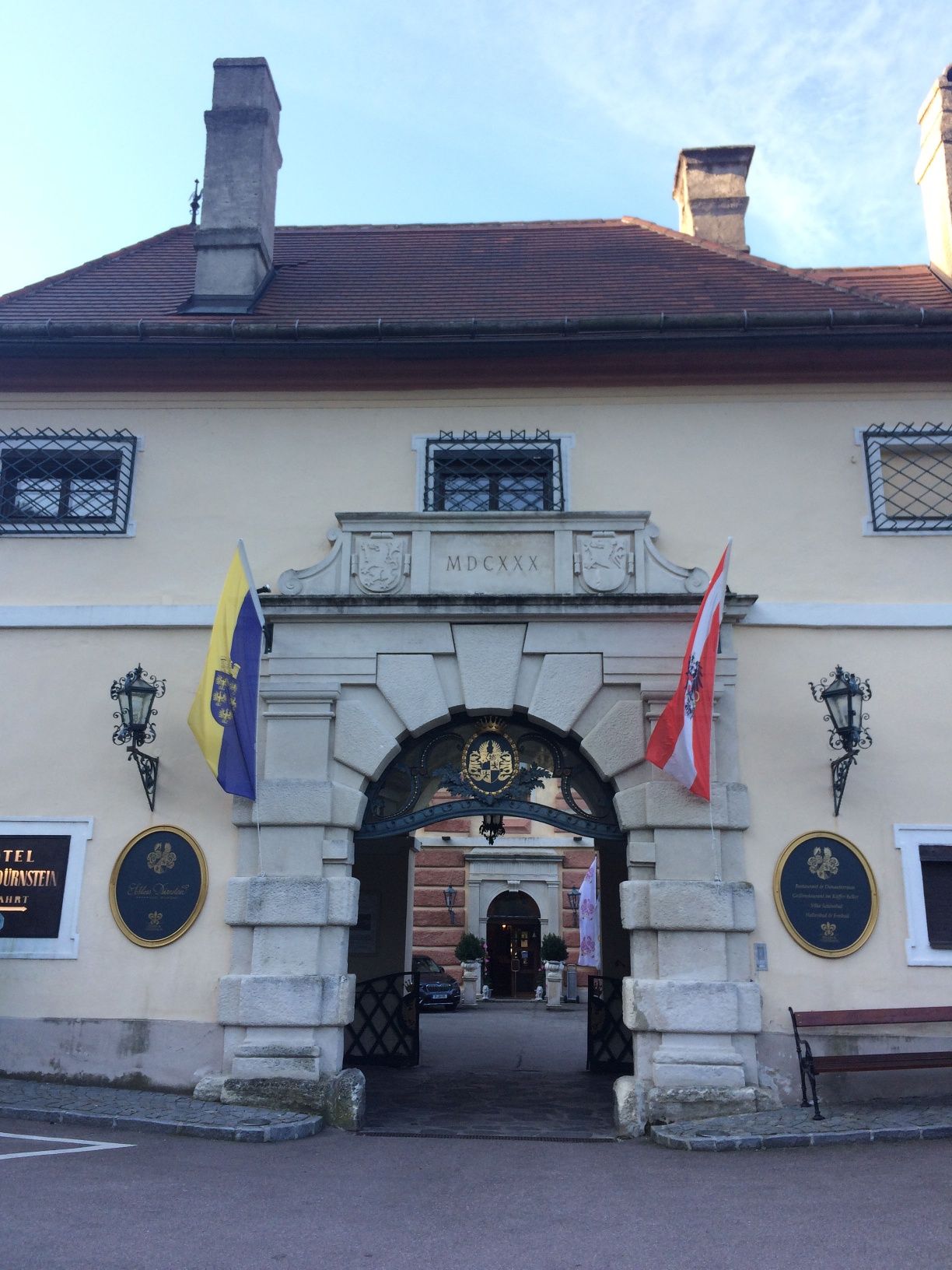 Vstup do hotela Schloss Dürnstein