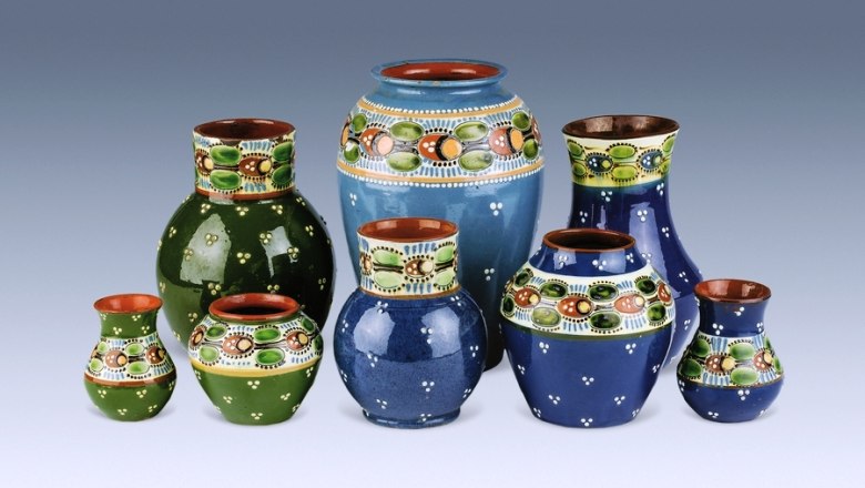 Secesná keramika z Čiech, © Keramikmuseum Scheibbs