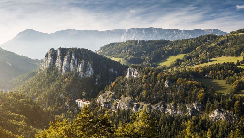 Slávny pohľad 20-Schilling-Blick Semmering, © Niederösterreich-Werbung/Michael Liebert