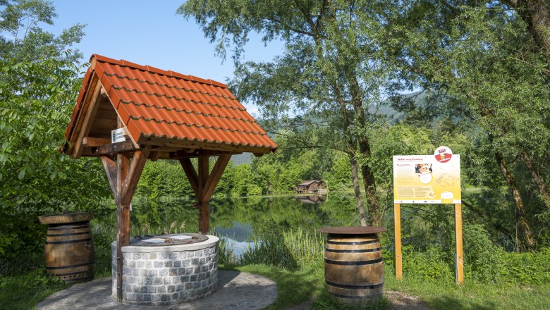 The beer fountain at the Weiglteich pond, © Theo Kust