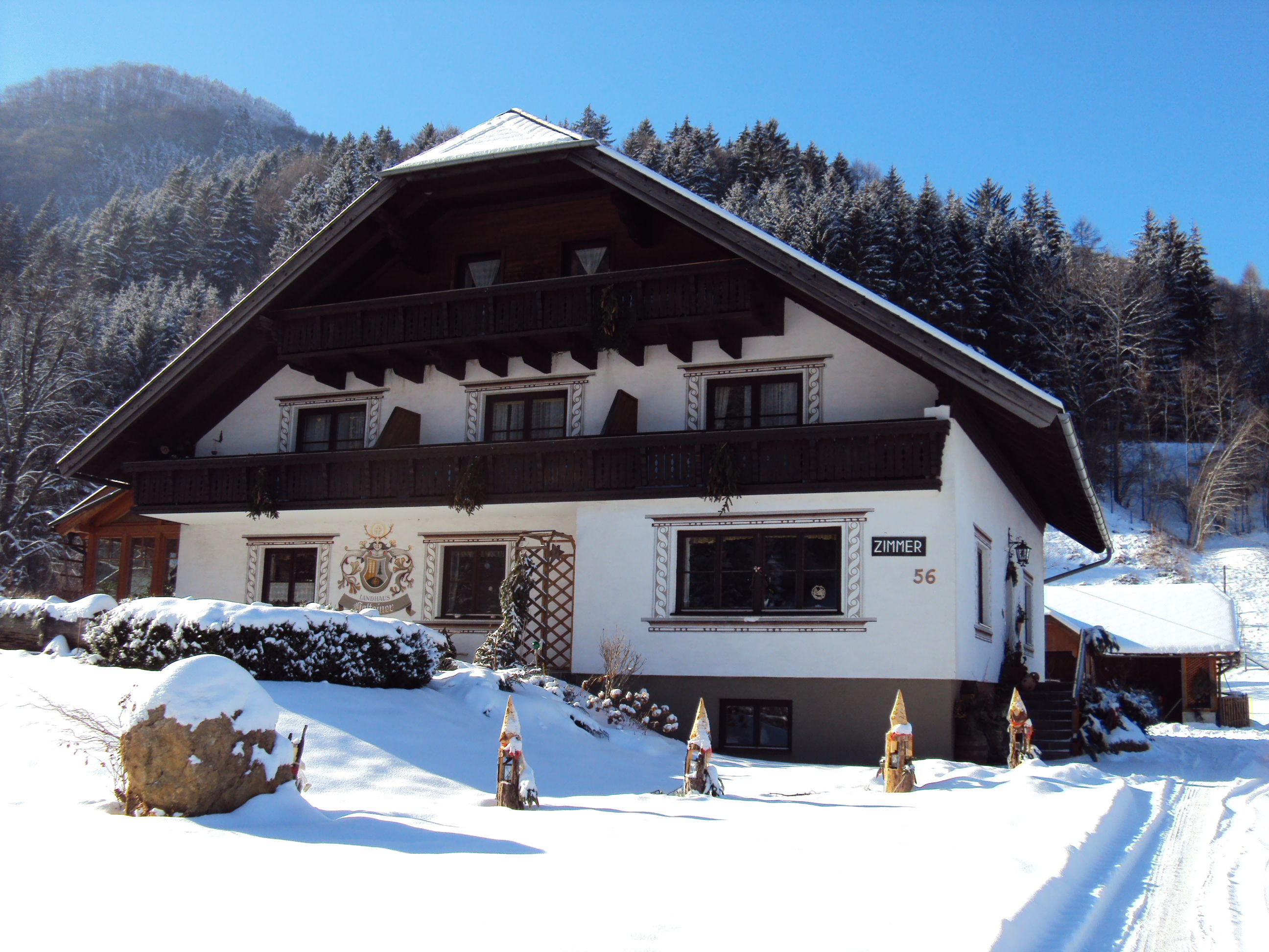 Landhaus Gasteiner v zime