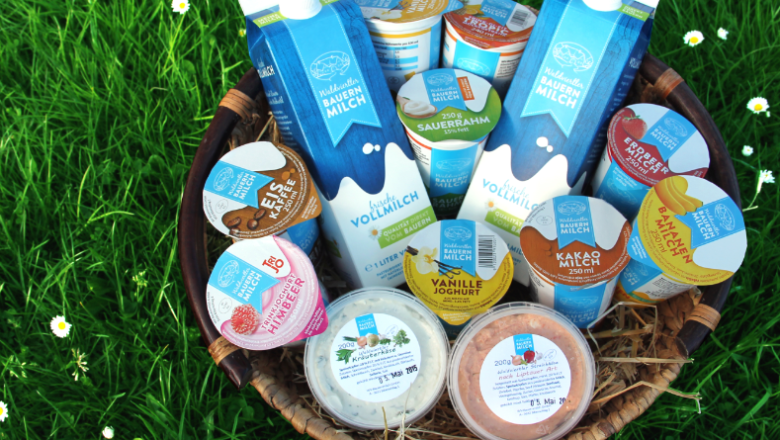 Waldviertler farmer's milk product basket, &copy; Waldviertler Bauernmilch