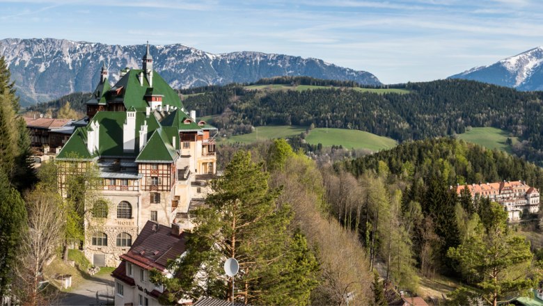 Pohľad na Grandhotel v Semmeringu, © Wiener Alpen in Niederösterreich/ Franz Zwickl