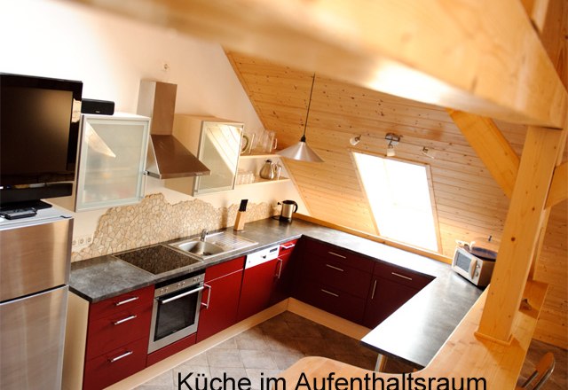 Kitchen with lounge Ferienstadl Hammerau, &copy; zVg