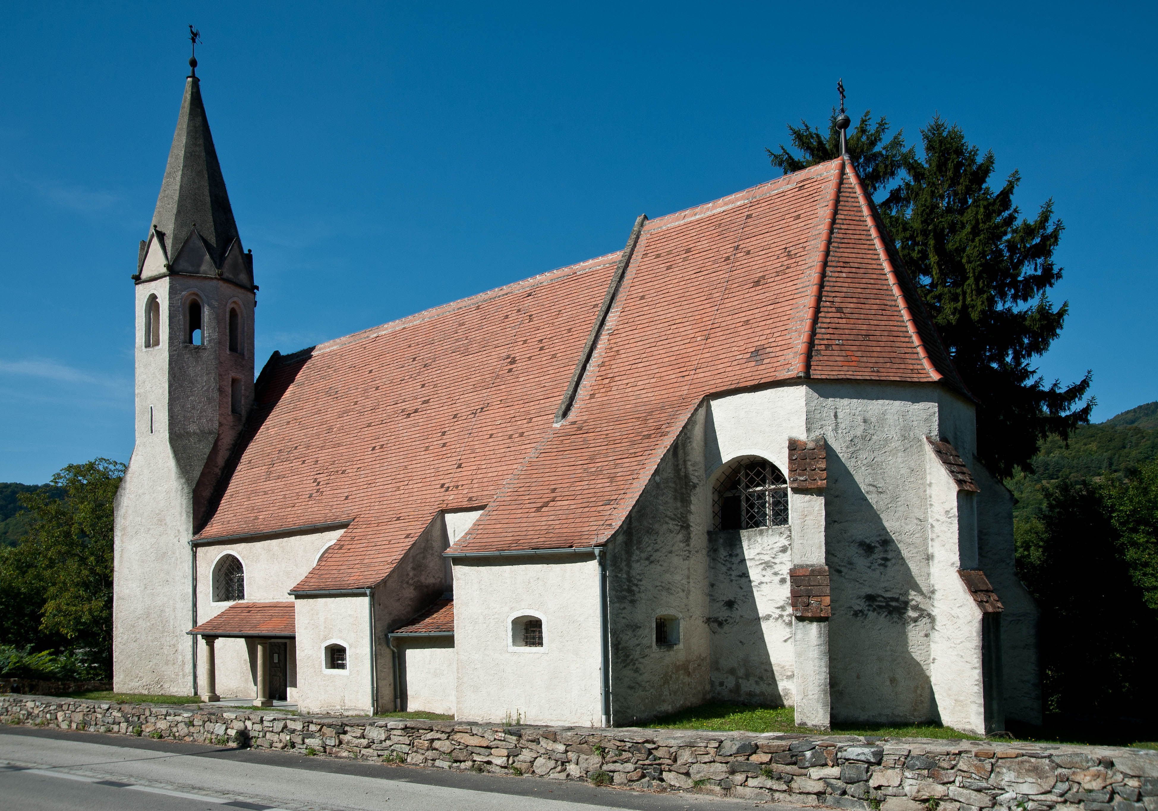 Filiálny kostol St, Johann im Mauerthale Pohľad zvonku