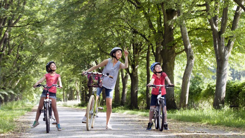 Rodinný výlet na bicykli po regióne Weinviertel, © Weinviertel Tourismus/Wurnig